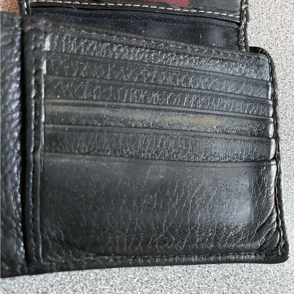 Vintage Roots Canada Black Leather Wallet - Picture 8 of 16